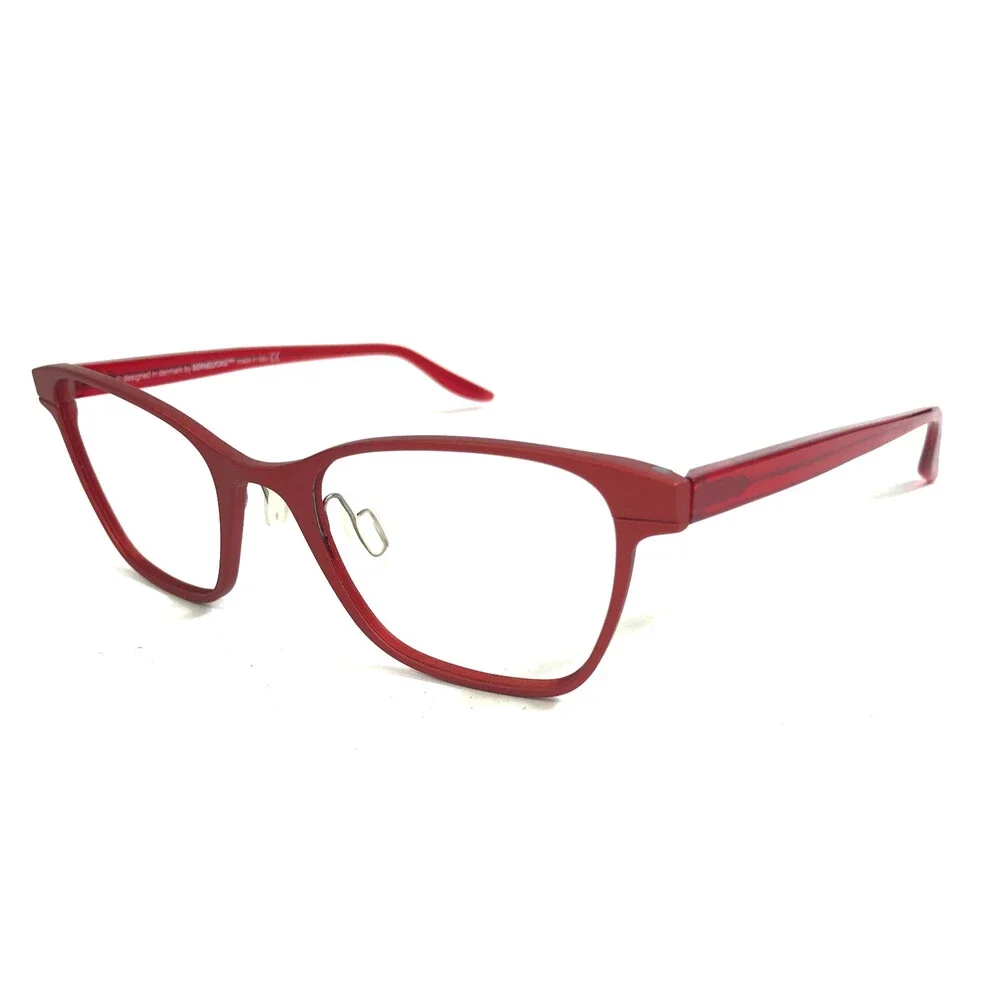 Kilsgaard Eyeglasses Frames BONNELYCKE 69.3/17 Red Cat Eye Full Rim 47-19-145